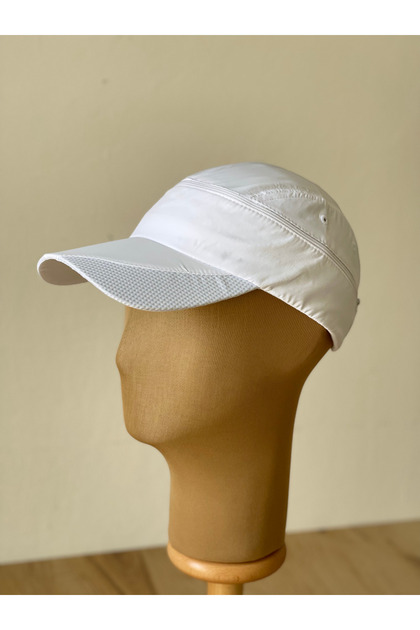 Sports Running Tennis Hat Visor Hat with Top Opening Zipper (Adjustable Back) (Black Color)