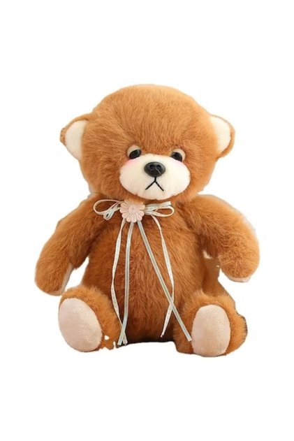 Ursulet de plus, maro inchis, 25 cm