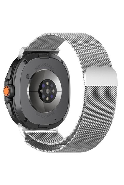 Samsung Galaxy Watch 8 40mm 44mm Classic 46mm ile Uyumlu Kordon Mıknatıslı Metal Hasır