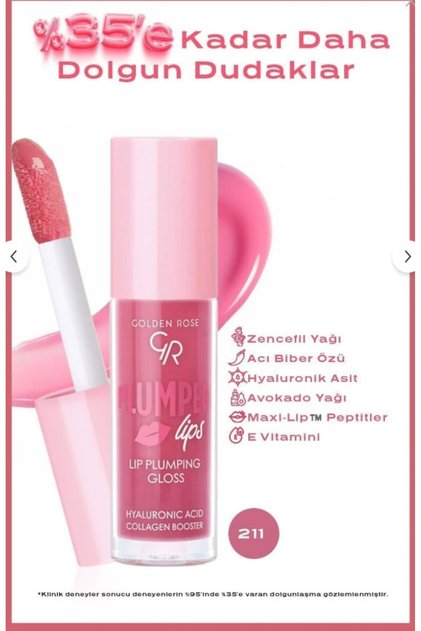 Plumped Lips Lipgloss No: 211 - Dolgunlaştırıcı Etkili ve Nemlendirici Parlatıcı
