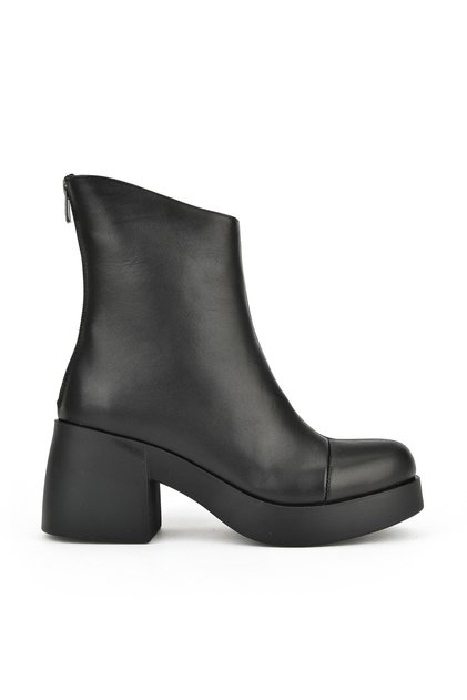 , Women's Genuine Leather Boots 1531050Z26105358K Black