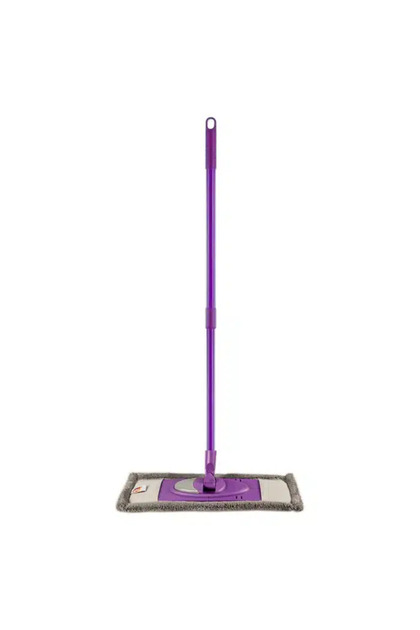 Mop plat cu microfibră și mâner telescopic, 150 cm / OTI140235