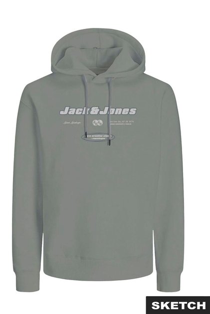 Erkek Gögüs Logo Baskili Kapüsonlu Sweatshirt - Boost