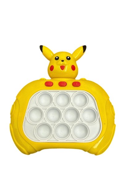 Pokemon Pikachu Işıklı Elektronik Popit Quick Push Konsol Eğitici