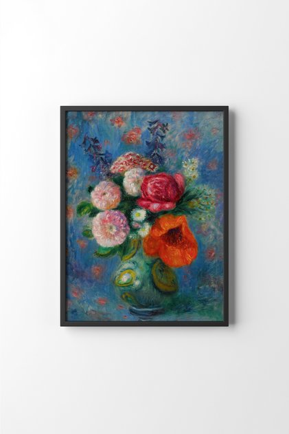 Poppy Bouquet - Black Frame