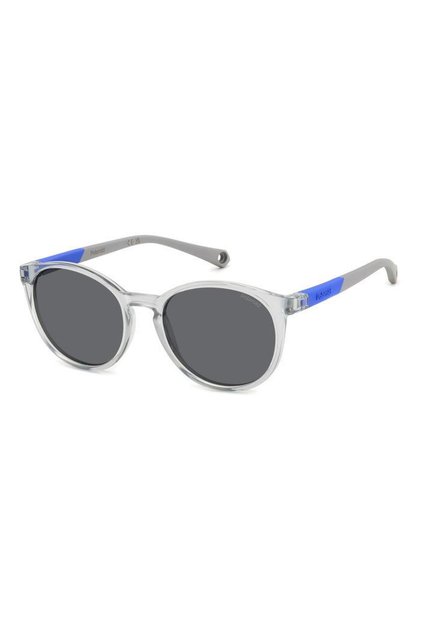 Unisex Multicolor-Smoked Organic Polarized (Uv) Glass Bone Closed Frame Oval - Round Sunglasses