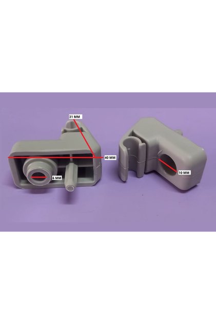 3863- Fi̇at Pali̇o,Albea,Li̇nea,Grande Punto Sunshield Foot (Gray) (2 Pcs)