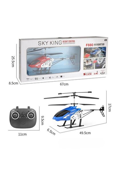 Oyuncak Büyük Dev Şarjlı Kutulu Kumandalı Helikopter