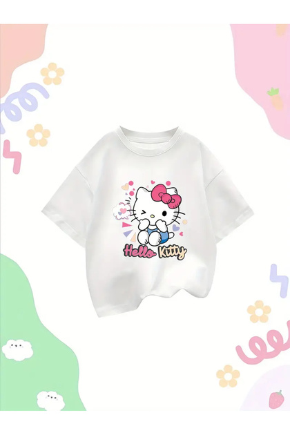 Hello Kitty Printed T-Shirt for Girls
