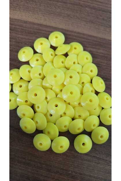 Sazan Dip Yemi Ufo Boncuk Sarı 16 Mm (dar Delik) 20 Adet Standart