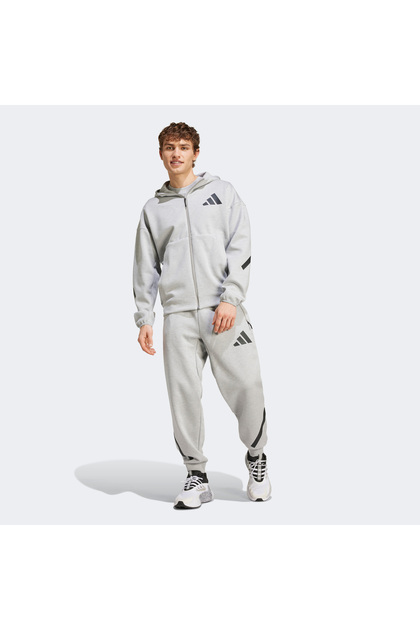 adidas Z.N.E. Full-Zip Erkek Gri Günlük Stil Sweatshirt JF2450