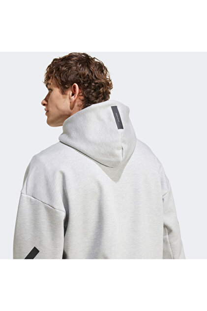 adidas Z.N.E. Full-Zip Erkek Gri Günlük Stil Sweatshirt JF2450