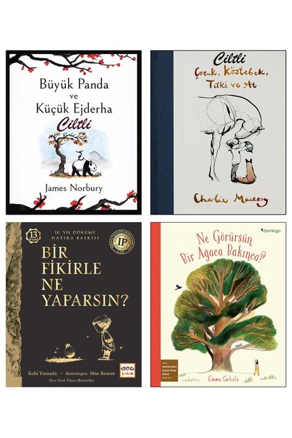 Çocuk Köstebek Tilki ve At Büyük Panda ve Küçük Ejderha Bir Fikirle Ne Yaparsın? Ne Görürsün Ağaca