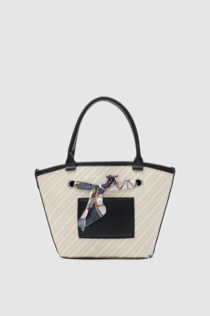 Modena Hand and Shoulder Bag with Shawl Accessory Brown