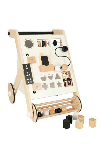 Antemergator din Lemn WoodWalker pentru Copii, cu 6 Activitati Montessori de joaca