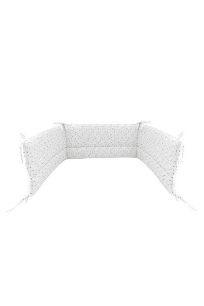 Aparatoare pentru patut, MimiNu, Din bumbac certificat Oeko Tex Standard 100, 180x30 cm, Cu panglici