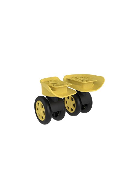 Pp Suitcase Wheel Right and Left Yellow Color