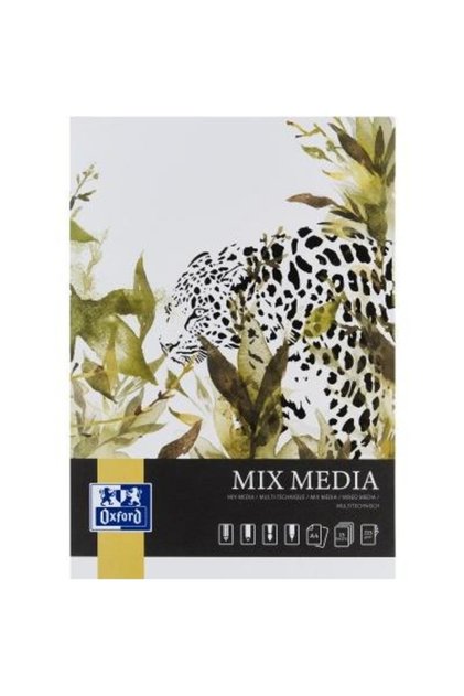Блок за рисуване Mix Media A4, 25 листа, хартия 225 гр/кв.м.
