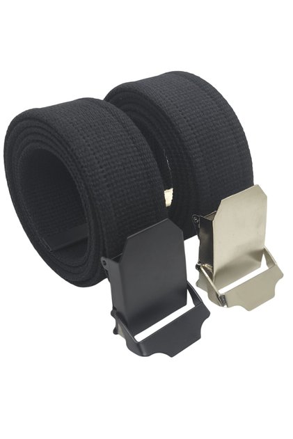 2 Pieces Belt Black Men's Palaska Style