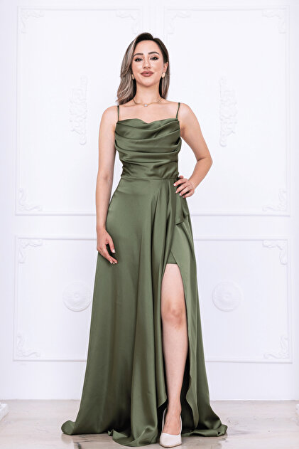 sachin and babi light blue dress Mocha Gold Chain Straps Drawstring Cut Out Mini Dress main image 1