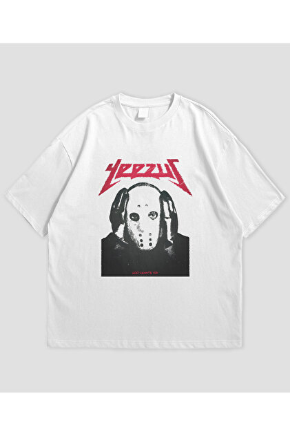 SVART WEAR Kanye West - Yeezus Tasarımlı Unisex Oversize T-shirt