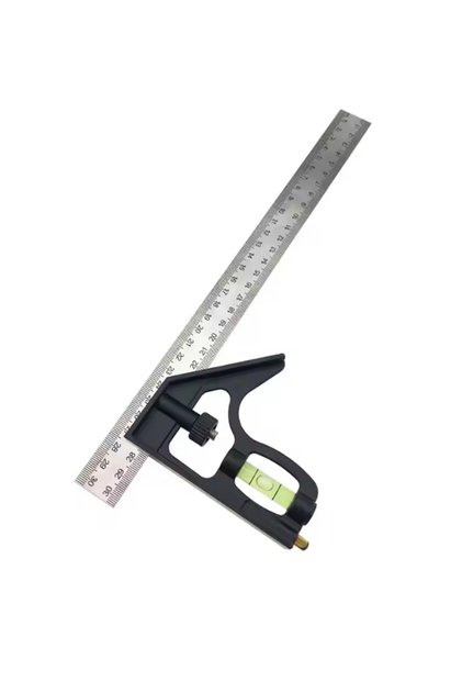 Su Terazili Ayarlı Gönye 300 mm.
