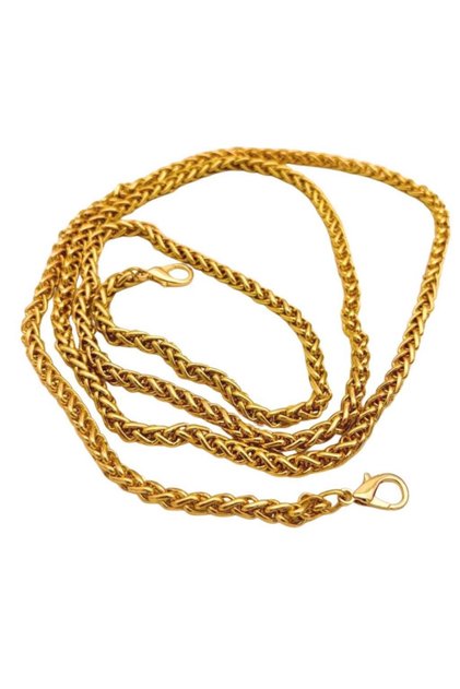 Angel Bag Accessory Light Gold Color Thick Knitted Model Bag Chain (140 cm)