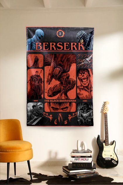 Berserk Themed Anime Wall Covering Tapestry