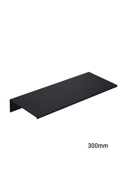 Black 30cm Aluminum Alloy Living Room Floating Shelves Drilling Bedroom Decoration Wall Shelves Bath