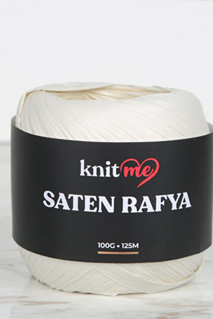 Satin Raffia Rope Cream 100 Gr 125 Mt