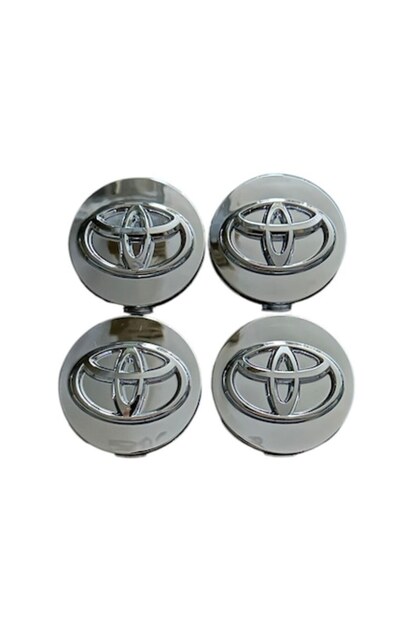 Set 4 capace jante TOYOTA, 62mm, Crom