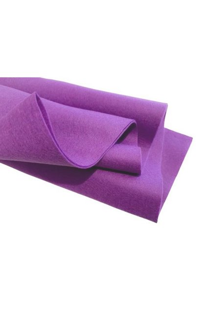 Fetru/pasla din lana 100%, moale 1.2mm, 25*40cm - mov deschis