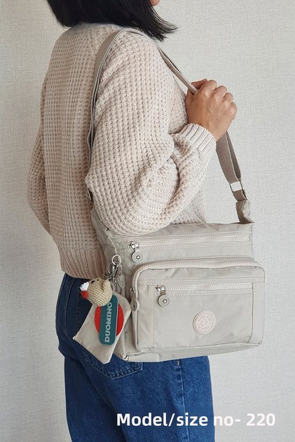 Women's Strappy Crossbody Bag Mega Messenger Bag Klinkir Multi-Eye Shoulder Bag Krinkıl Nemobags