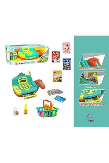 Brother Toys 29 Parça Mikrofonlu Barkod Okuyuculu Sesli Işıklı