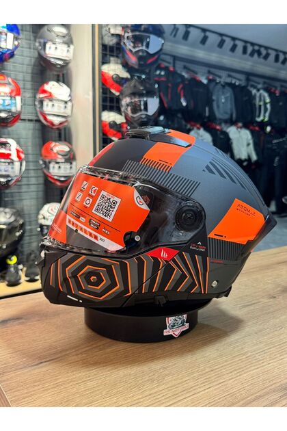 MT Atom 2 SV Strange C4 Mat Çene Açılır Motosiklet Kaskı - Fiyatı