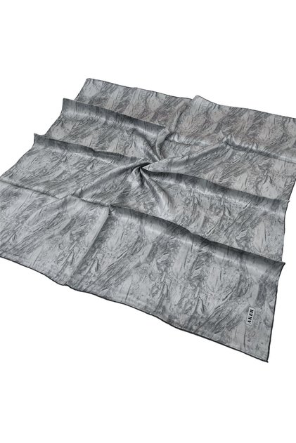 Silk Scarf - 8924701-371 Dark Gray Sura