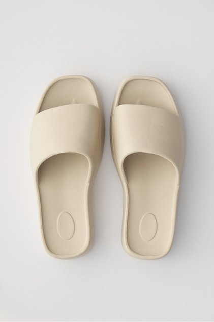 Si̇mi̇ Cream High Sole Platform Eva Beach Summer - Casual Slippers