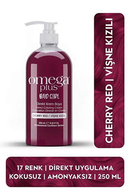 Omega Plus Bad Girl Gece Mavisi Geçici-renkli Amonyaksız Saç Boyası 250 ml