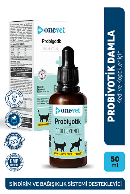 OneVet Prebiotik Sıvı Damla 50 ml | Kedi Ve Köpekler Için Sindirim