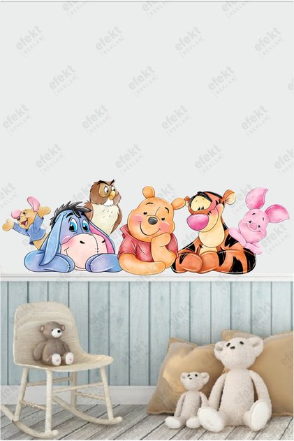 Little Dream Friends Kindergarten-Nursery Children's Room Door-Wall Adhesive Sticker Set