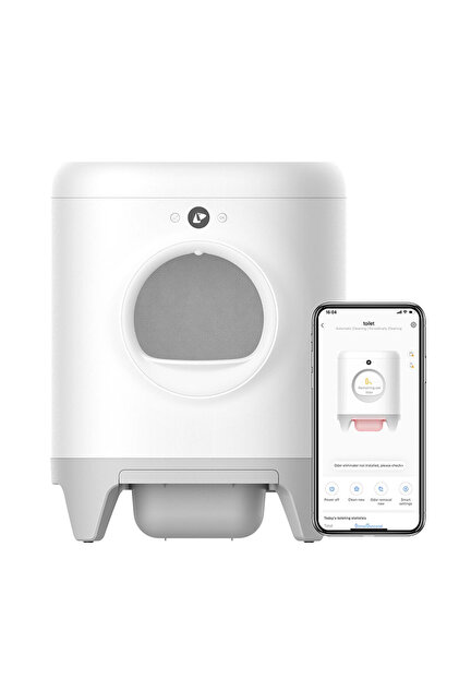 Pety(ホワイト) Petkit Pura X Akıllı Kedi Tuvaleti Beyaz (resmi Distribütör