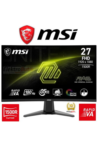 MSI MAG 27C6F 27'' FHD CURVE RAPID VA 180HZ 1MS ADAPTIVE-SYNC
