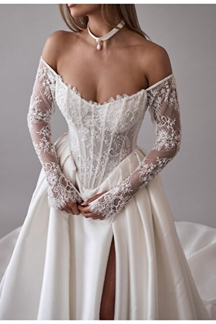 long sleeve wedding dress mermaid lace Wedding dress Ellyse