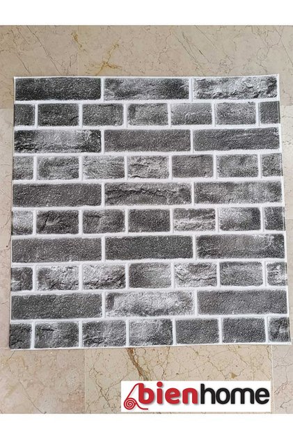 Kendinden Yapışkanlı Duvar Paneli Gri Emboss Dekoratif Duvar Kağıdı Kaplama Köpük 70x70 Cm 0,50m² 5011