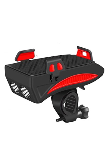 Lampă de bicicletă/trotinet cu suport pentru telefon, baterie reîncărcabilă și încărcător USB