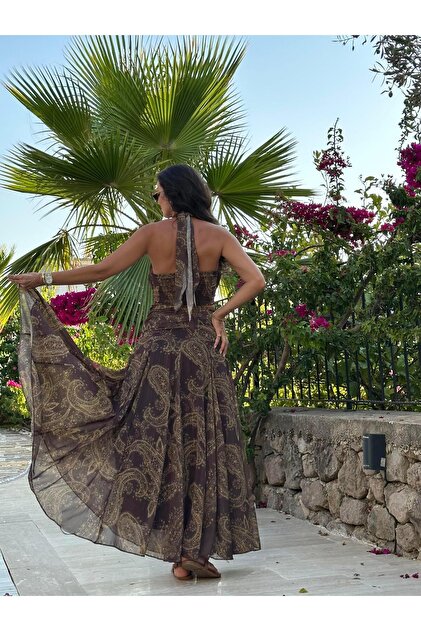 slim fit dress slacks Diana Shawl Neck Maxi Dress main image 0