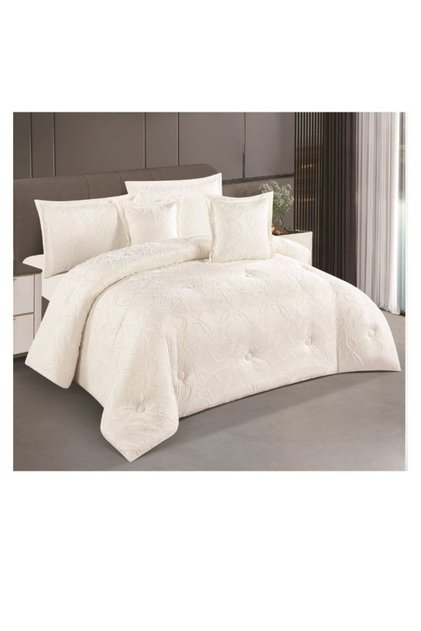 Premium bedspread made of 100% microfiber, double-filled duvet cover set, 4-piece set, 230x170cm
