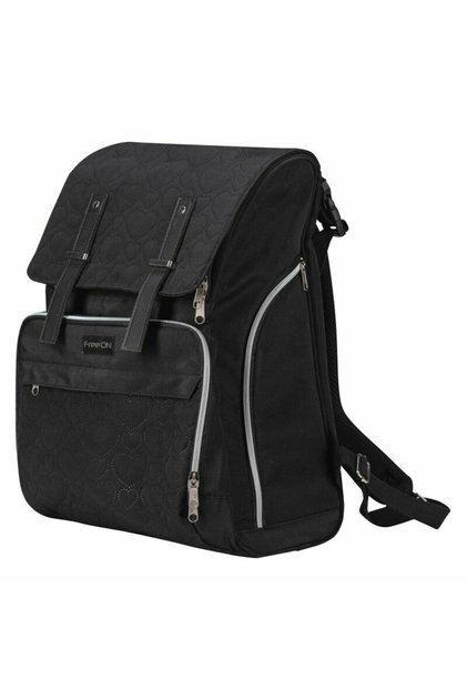 Rucsac pentru mamici, FreeON, Black Edition, Cu salteluta de schimbat scutece, Spatios