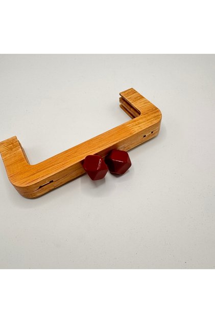 Wooden Burs Burgundy