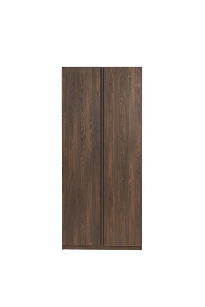 Infinity 2 Door Wardrobe with Shelves - Dark Walnut L100xW59xH230cm